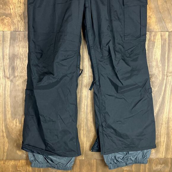 Burton Mens Snow Pants Black Dry Ride Lined Ski Cargo 100% Nylon Small - Picture 3 of 11